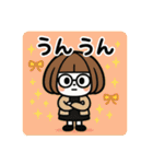 ちょっとおしゃれなミニキャラ【秋】（個別スタンプ：35）