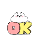 ぽっちゃりした白丸赤太郎(好きすぎてる)（個別スタンプ：24）