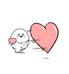 ぽっちゃりした白丸赤太郎(好きすぎてる)（個別スタンプ：27）