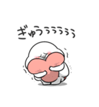ぽっちゃりした白丸赤太郎(好きすぎてる)（個別スタンプ：30）