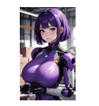 機甲少女3紫写真（個別スタンプ：8）