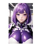 機甲少女3紫写真（個別スタンプ：11）