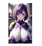 機甲少女3紫写真（個別スタンプ：18）