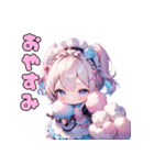 ほのぼのわたあめガール（個別スタンプ：13）