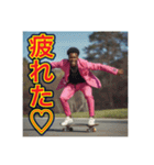 ※スケボーが大好きな♡ゲイの黒人男性（個別スタンプ：26）