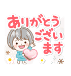 極太！シルバーボブのシニアガール家族連絡（個別スタンプ：11）