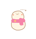 淡色ゆきだるまくん(ピンク）（個別スタンプ：8）