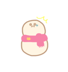 淡色ゆきだるまくん(ピンク）（個別スタンプ：11）
