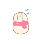 淡色ゆきだるまくん(ピンク）（個別スタンプ：13）