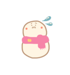 淡色ゆきだるまくん(ピンク）（個別スタンプ：14）