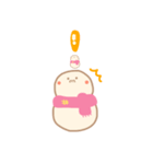 淡色ゆきだるまくん(ピンク）（個別スタンプ：22）