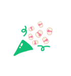 淡色ゆきだるまくん(ピンク）（個別スタンプ：25）