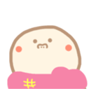 淡色ゆきだるまくん(ピンク）（個別スタンプ：27）