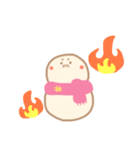 淡色ゆきだるまくん(ピンク）（個別スタンプ：33）