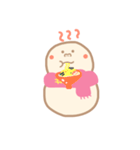 淡色ゆきだるまくん(ピンク）（個別スタンプ：40）