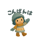 ふわふわ女の子日常あいさつ＆リアクション（個別スタンプ：3）