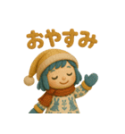 ふわふわ女の子日常あいさつ＆リアクション（個別スタンプ：8）