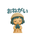 ふわふわ女の子日常あいさつ＆リアクション（個別スタンプ：23）
