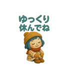 ふわふわ女の子日常あいさつ＆リアクション（個別スタンプ：25）
