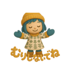 ふわふわ女の子日常あいさつ＆リアクション（個別スタンプ：27）