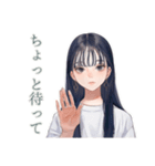 清楚な女の子の♡ふんわり依頼（個別スタンプ：30）