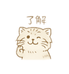 マヌルネコのシンプルスタンプ（個別スタンプ：4）