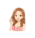 夜のお仕事キャバ嬢スタンプ（個別スタンプ：1）