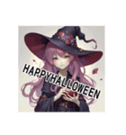 魔女でハロウィンへGO（個別スタンプ：16）