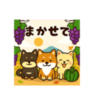 日本犬と四季の癒し系スタンプ（個別スタンプ：12）