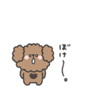 トイプードルさん◎やる気の出ない日 3日目（個別スタンプ：3）