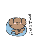 トイプードルさん◎やる気の出ない日 3日目（個別スタンプ：21）