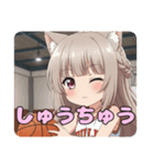 バスケスタンプ(みなみ＆はちみ)（個別スタンプ：8）