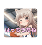 バスケスタンプ(みなみ＆はちみ)（個別スタンプ：10）