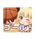 バスケスタンプ(みなみ＆はちみ)（個別スタンプ：18）