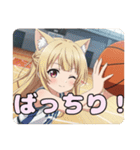 バスケスタンプ(みなみ＆はちみ)（個別スタンプ：25）