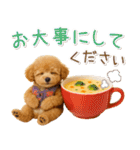 大人かわいい秋の癒しプードル（個別スタンプ：28）