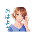 大人のお姉さんの冬スタンプ（個別スタンプ：2）
