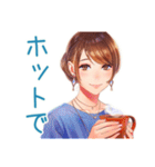 大人のお姉さんの冬スタンプ（個別スタンプ：5）