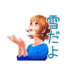 大人のお姉さんの冬スタンプ（個別スタンプ：10）