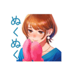 大人のお姉さんの冬スタンプ（個別スタンプ：12）