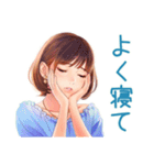 大人のお姉さんの冬スタンプ（個別スタンプ：15）