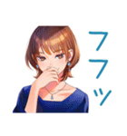 大人のお姉さんの冬スタンプ（個別スタンプ：30）