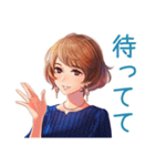 大人のお姉さんの冬スタンプ（個別スタンプ：40）