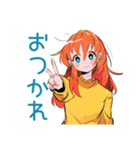 ポップな女の子の冬♡カラフル（個別スタンプ：3）