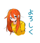 ポップな女の子の冬♡カラフル（個別スタンプ：15）
