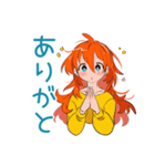 ポップな女の子の冬♡カラフル（個別スタンプ：17）