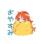 ポップな女の子の冬♡カラフル（個別スタンプ：22）