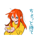 ポップな女の子の冬♡カラフル（個別スタンプ：24）
