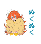ポップな女の子の冬♡カラフル（個別スタンプ：28）