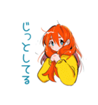 ポップな女の子の冬♡カラフル（個別スタンプ：32）